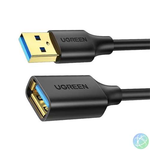 UGREEN Kábel USB 3.0 USB-A - USB-A, hosszabbító. 5 Gbps, M/F, 3m, fekete