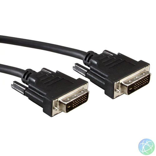 STANDARD Kábel DVI-D - DVI-D M/M 2m, fekete