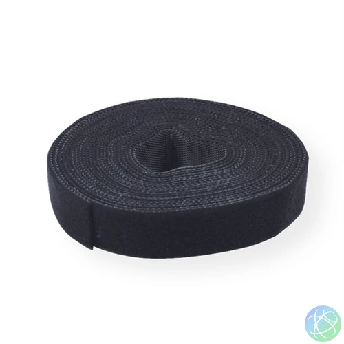 VALUE Kábelkötegelő szalag, fekete, 25m x 1 cm