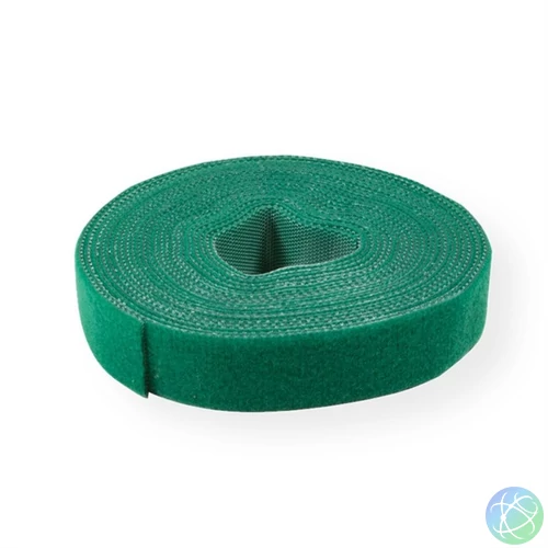 VALUE Kábelkötegelő szalag, zöld, 25m x 1 cm
