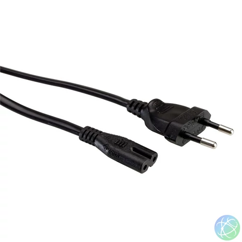 VALUE Tápkábel Hálózati, Europlug - C7,   5m, fekete