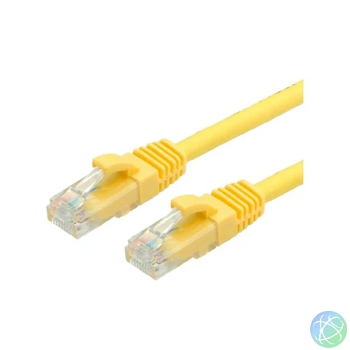 VALUE Patch kábel UTP CAT6a, kihúzás gátló, 20m, sárga