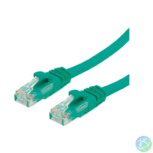 VALUE Patch kábel UTP CAT6a, kihúzás gátló, 20m, zöld