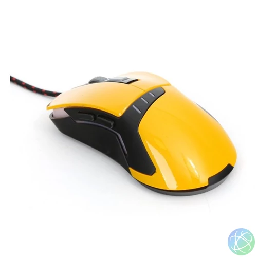 VARR Gaming Egér, vezetékes, 3200 DPI, gamer, sárga