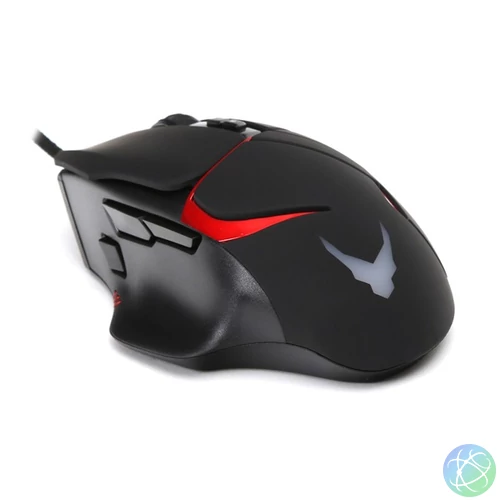 VARR Gaming Egér, vezetékes, 3200 DPI, 8 gombos, gamer, fekete