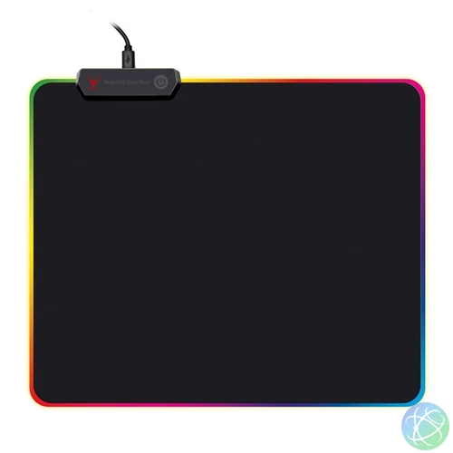 VARR Gaming Egérpad, RGB, LED világítású szélek, 250x300x4mm, gamer, fekete