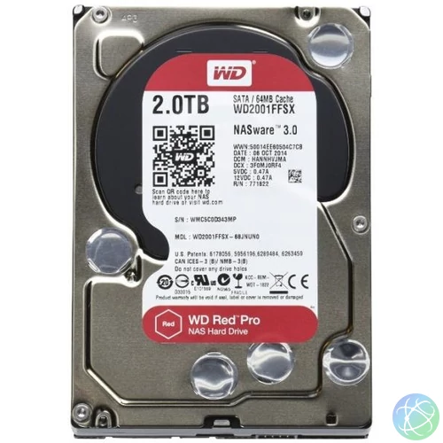 WD HDD SATA3 3,5" Red Pro   2TB (2000MB) 64MB 7200rpm