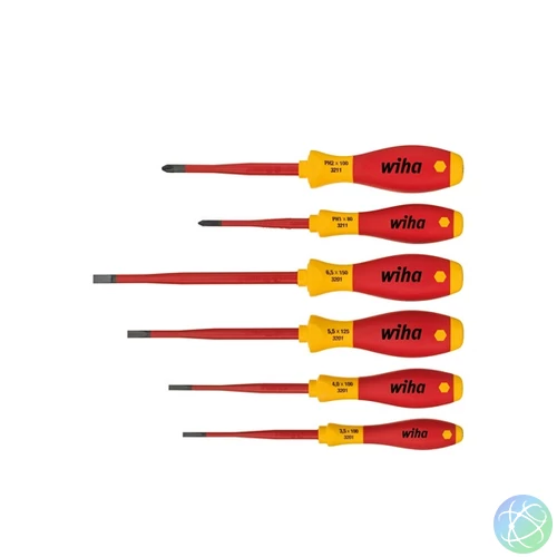 WIHA Csavarhúzó készlet, 6 részes, szigetelt, lapos/PH slimFix 35389
