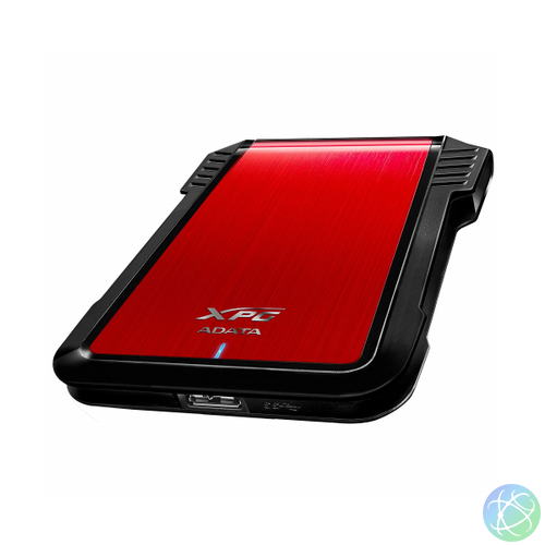 ADATA Külső HDD/SSD Ház 2.5" - EX500 (USB-A 3.1, Max. 7-9,5 mm, ütés és porálló, piros)