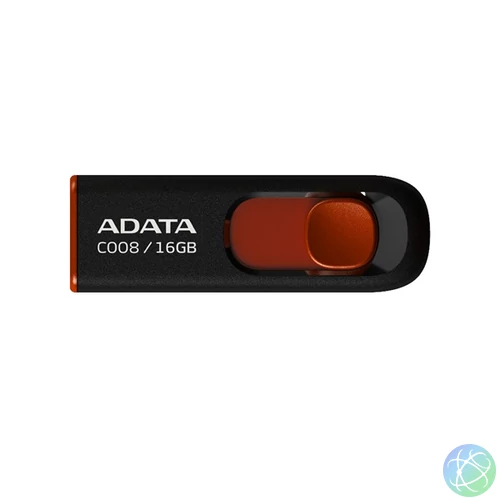 ADATA Pendrive - 16GB C008 (USB2.0, Fekete-Piros)