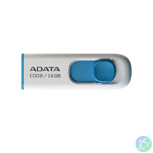 ADATA Pendrive - 16GB C008 (USB2.0, Fehér-Kék)