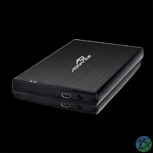 Advance Külső HDD/SSD Ház 2.5" - STEELDISK 2.5" (USB-A3.0 to SATA, fekete)