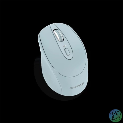 Advance Egér vezeték nélküli - FEEL WIRELESS (1600 DPI, 4 gomb, kék)