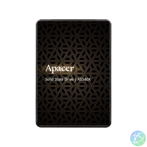 Apacer SSD AS340X Series Panther - 480GB AP480GAS340XC-1 (SATA3, Olvasás: 550 MB/s, Írás: 520 MB/s)