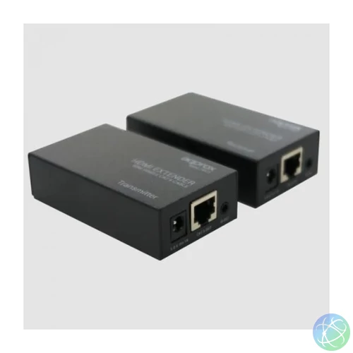 APPROX HDMI extender - RJ45 Cat 5e/6, 1080p/60Hz, HDMI1.4, Fekete