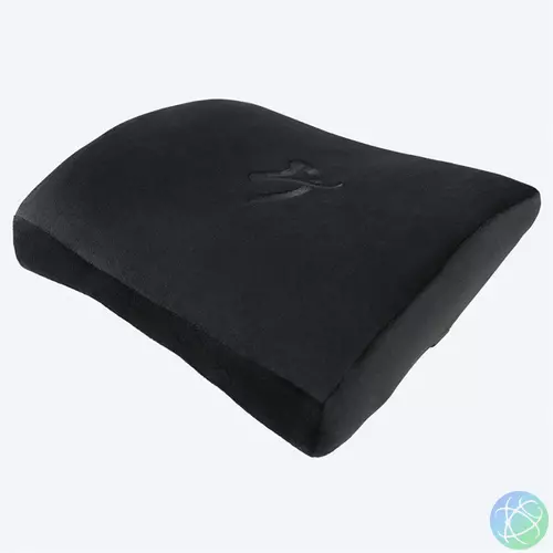 AROZZI Gaming szék kiegészítő - memóriahabos deréktámasz párna fekete velúr