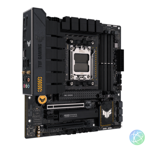 Asus Alaplap - AMD TUF GAMING B650M-PLUS WIFI AM5 (B650, Micro-ATX, 4xDDR5 6400+MHz, 4xSATA3, 2x M.2, HDMI+DP)