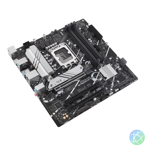 Asus Alaplap - Intel PRIME B760M-A D4 s1700 (B760, 4xDDR4 5333MHz, 4xSATA3, 2xM.2, 2xHDMI+1xDP)
