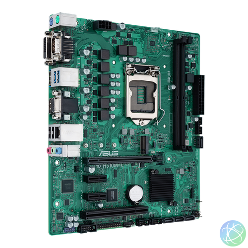 Asus Alaplap - Intel PRO H510M-C/CSM s1200 (H510, 2xDDR4 3200MHz, 4xSATA3, 1xM.2, DP/VGA/DVI/HDMI/RS-232)