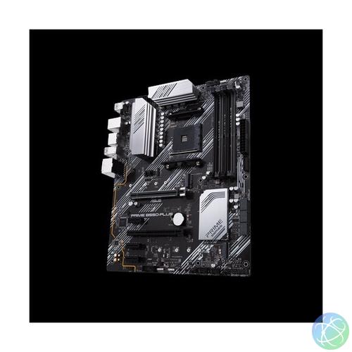 Asus Alaplap - AMD PRIME B550-PLUS AM4 (B550, 4xDDR4 4800MHz, 6xSATA3, 2x M.2, Raid, 6xUSB2.0, 8xUSB3.2)