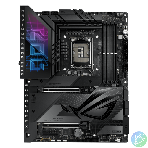 Asus Alaplap - Intel ROG MAXIMUS Z790 DARK HERO LGA1700 (Z790, ATX, 4xDDR5 8000+MHz, 4xSATA3, 5xM.2, HDMI+2xThunderbolt)