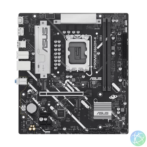 Asus Alaplap - Intel PRIME B860M-K s1851 (B860, 2xDDR5 8800+MHz, 4xSATA3, 2xM.2, HDMI+DP)