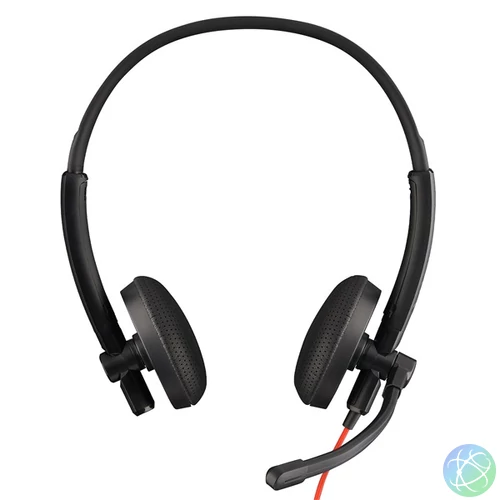 Bluestork Fejhallgató - MC301 Office Headset (mikrofon; hangerő szabályzó, 3,5 Jack, fekete)
