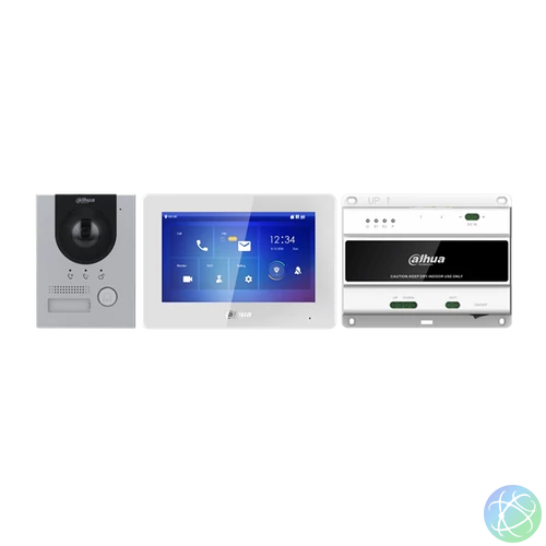 Dahua video kaputelefon szett - KTD01(F)  (VTO2202F-P-S2 + VTH5422HW + VTNS2003B-2)