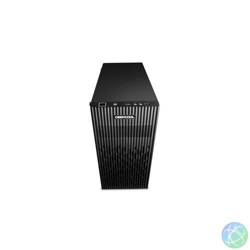 DeepCool Számítógépház - MATREXX 30 SI (fekete, fekete belső, 1x12cm ventilátor, Micro ATX/Mini-ITX, 1xUSB3.0, 1xUSB2.0)