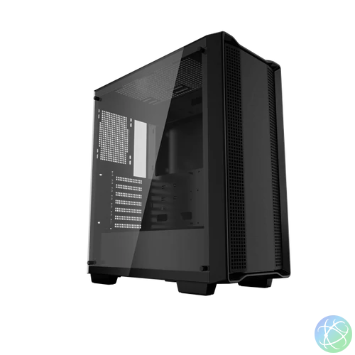 DeepCool Számítógépház - CC560 V2 Limited (fekete, ablakos, venti nélkül,  ATX, 1xUSB3.0, 1xUSB2.0)