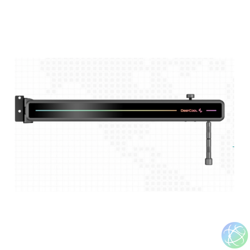 DeepCool Videókártya tartó - ST500 ARGB (Fekete, LED, max. terhelhetőség: 5 kg)