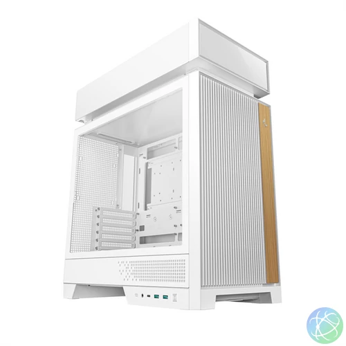 DeepCool Számítógépház - CL660 WH (fehér, 2x120mm A-RGB, ATX, 2xUSB3.0, 1xUSB-C)