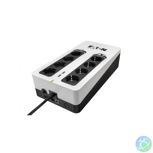 EATON szünetmentes 850VA - 3S850D (8 Schuko kimenet, Standby, USB, vonal védelem, szoftver)