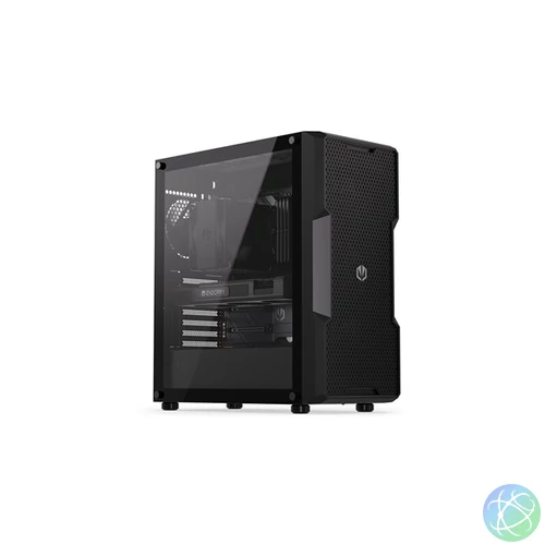Endorfy Számítógépház - Regnum 400 Air (ATX /micro ATX/ITX, 2xUSB3.0, 4x12cm ventilátor, ablakos, fekete)
