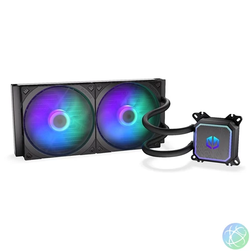 Endorfy CPU Water Cooler - Navis F280 ARGB (vízhűtés, Fluctus 2x140 PWM ARGB, AIO, fekete)