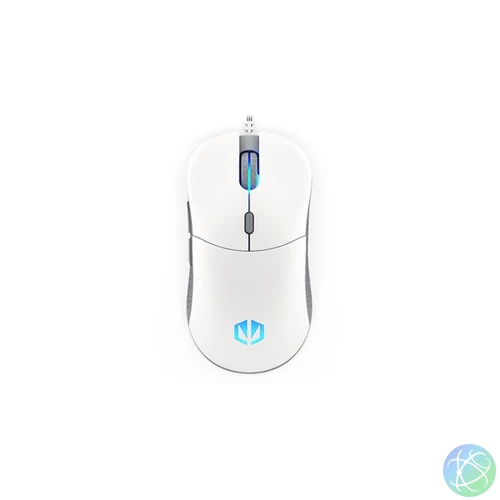 Endorfy Egér - GEM Onyx (8000 DPI, ARGB, PixArt chip, optikai, 1,8m, fehér)