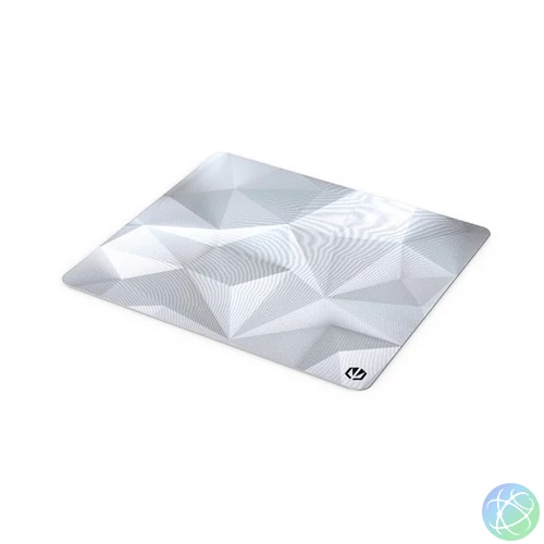 Endorfy Egérpad - Crystal Onyx White L (400x450x3 mm, csúszásgátló, mintás)