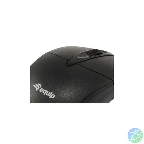 Equip-Life Egér - 245102 (Vezetékes, Optikai, USB, 1000 DPI, fekete)