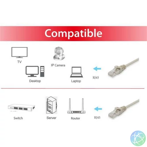 Equip Kábel - 625419 (UTP patch kábel, CAT6, bézs, 20m)