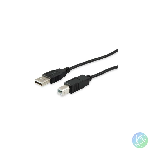 Equip Kábel - 128863 (USB2.0, A-B nyomtató kábel, apa/apa, duplán árnyékolt, 1m)