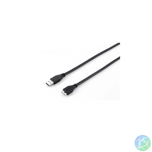 Equip Kábel - 128397 (USB3.0, A-microB 10pin kábel, apa/apa, duplán árnyékolt, 2m)