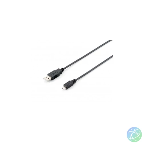 Equip Kábel - 128594 (USB2.0, A-microB kábel, apa/apa, 1m)