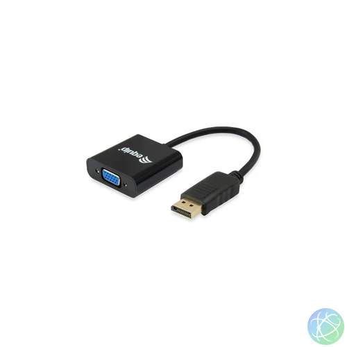 Equip Átalakító - 133435 (DisplayPort -> VGA, apa/anya, fekete)