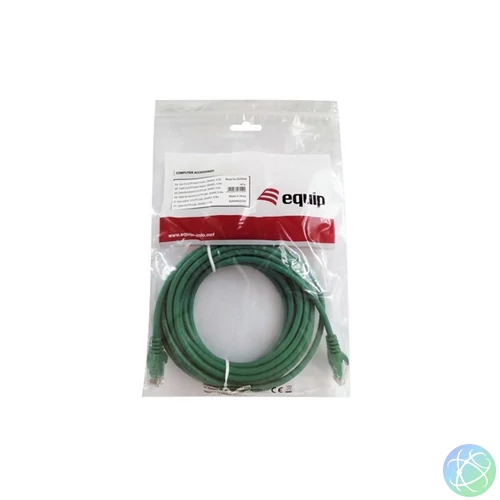 Equip Kábel - 625449 (UTP patch kábel, CAT6, zöld, 20m)