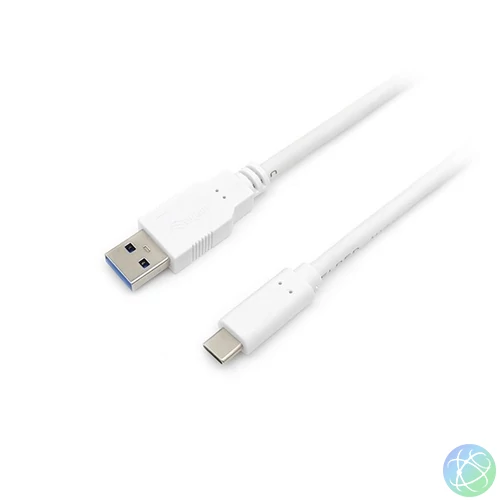 Equip Átalakító Kábel - 128364 (USB-C 3.2 Gen1 to USB-A, apa/apa, fehér, 2m)