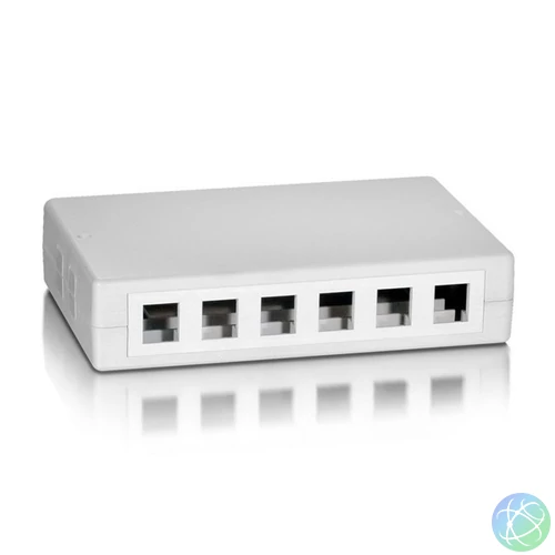 Equip Keystone Fali aljzat - 125460 (12 port, Cat5e/Cat6/Cat6A, fehér)