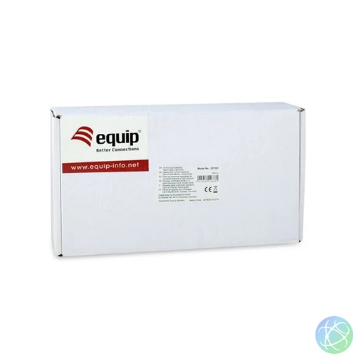 Equip Asztali patch panel - 227363 (12 port, Cat6, árnyékolt, szürke)