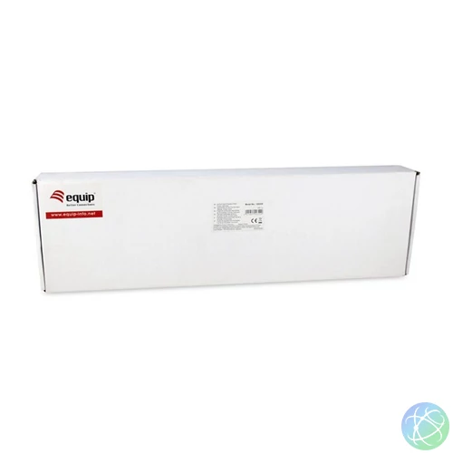 Equip Patch Panel - 326325 (24 port, Cat6, 1U, árnyékolt, szürke)