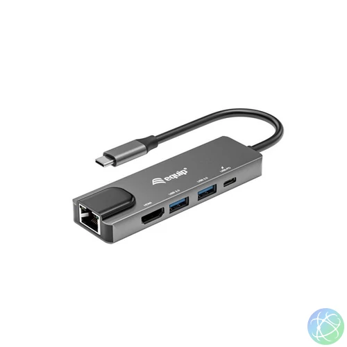 Equip Notebook Dokkoló - 133489 (Bemenet: USB-C, Kimenet: USB-C PD:100W/HDMI/2x USB3.2 Gen1)
