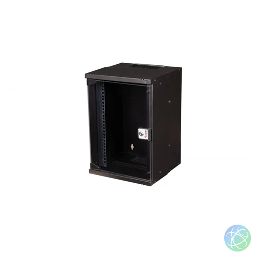 Equip Fali Rackszekrény - EWM-09-3030-B (10", 9U, 300x300mm, lapra szerelt, fekete)